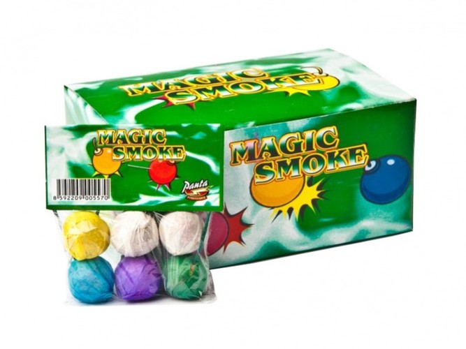 Pyrotechnika Dětská Magic Smoke Ball 6ks